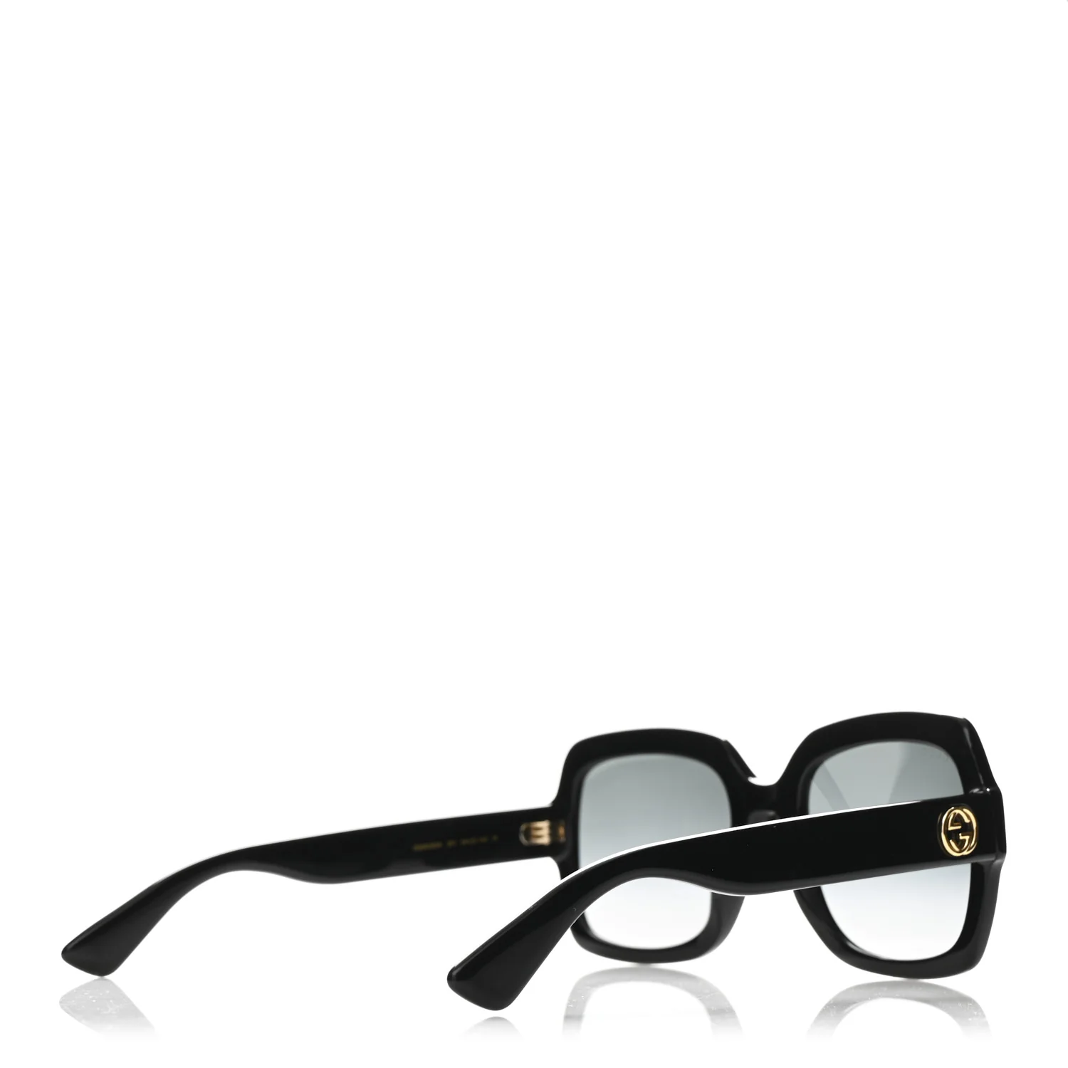 Acetate Square Frame Sunglasses GG0036S Black - Image 4