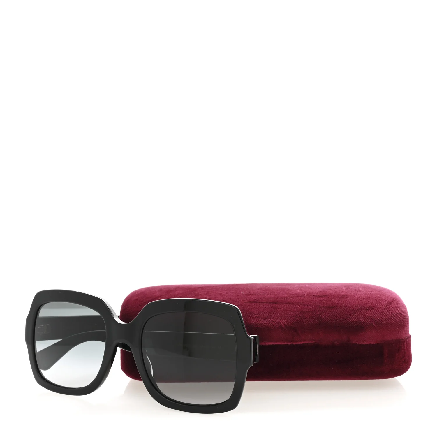 Acetate Square Frame Sunglasses GG0036S Black - Image 8