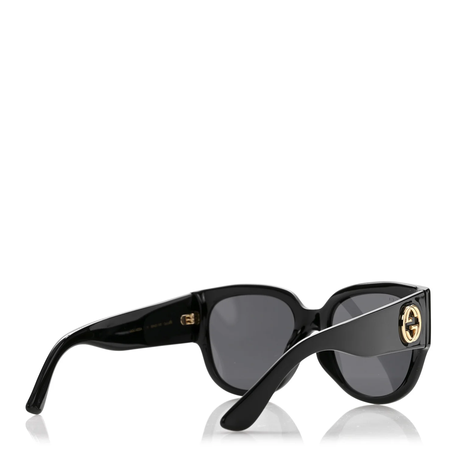 Acetate Square Frame Sunglasses GG0142SA Black - Image 4