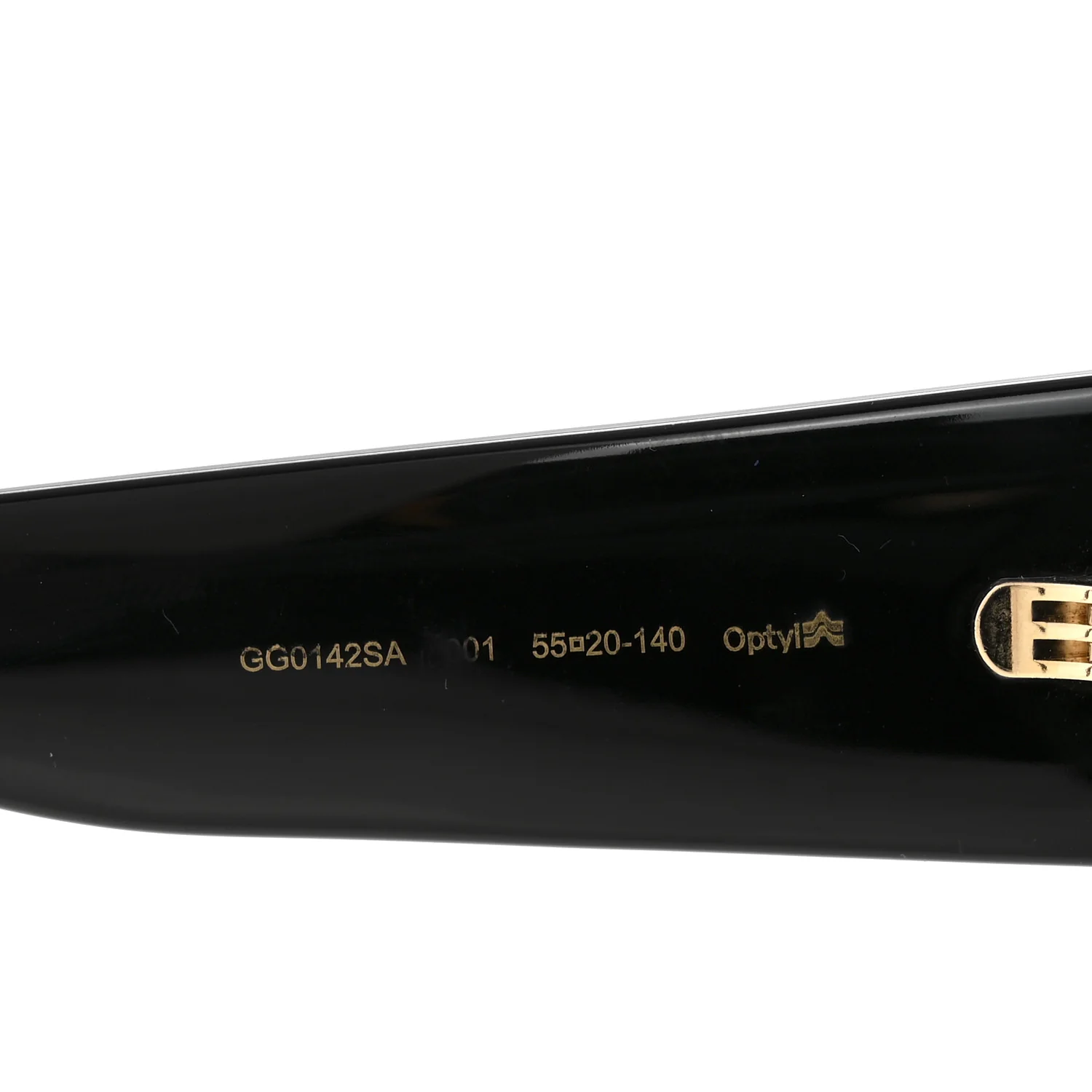 Acetate Square Frame Sunglasses GG0142SA Black - Image 7