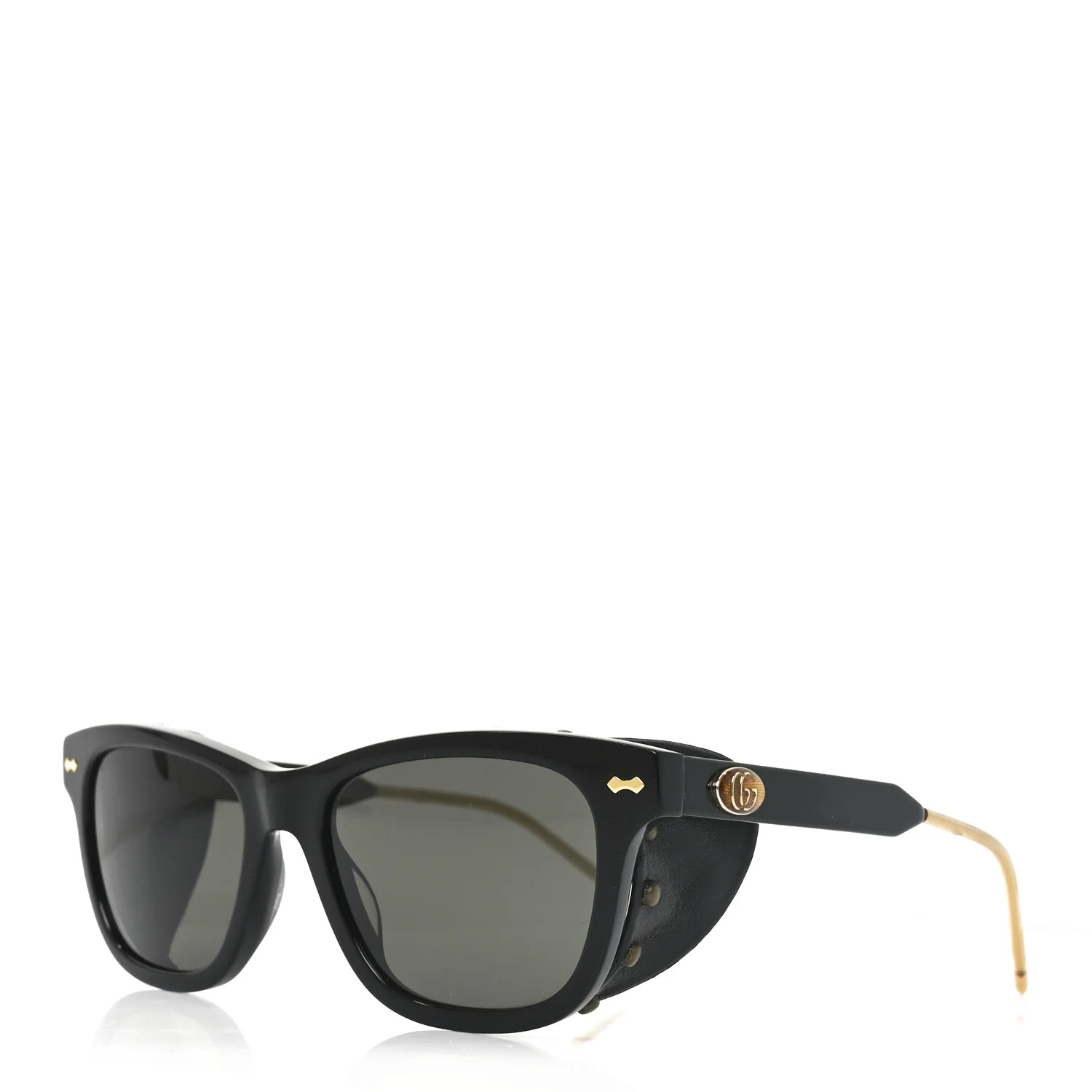 Acetate Square Frame Sunglasses GG0671S Black