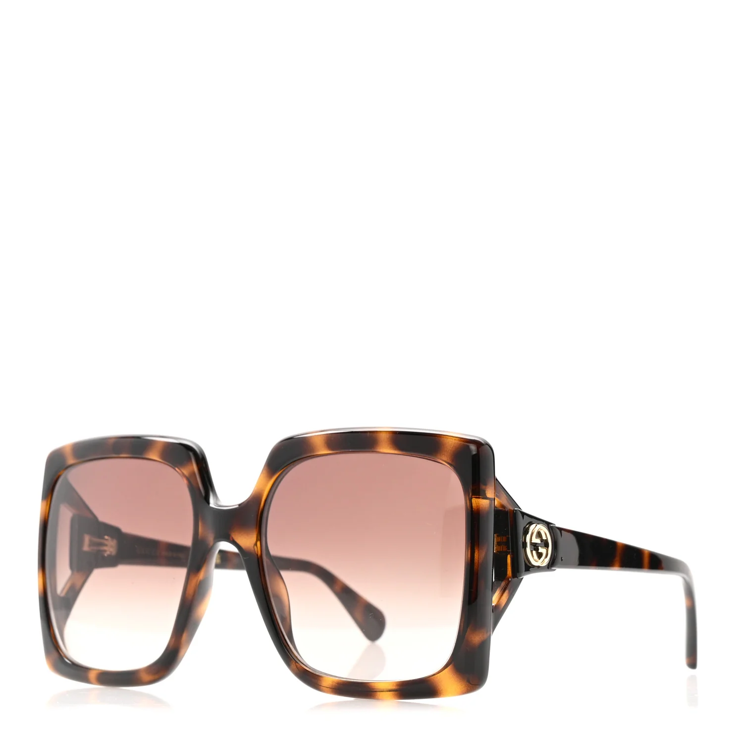 Acetate Square Frame Sunglasses GG0876S Tortoise