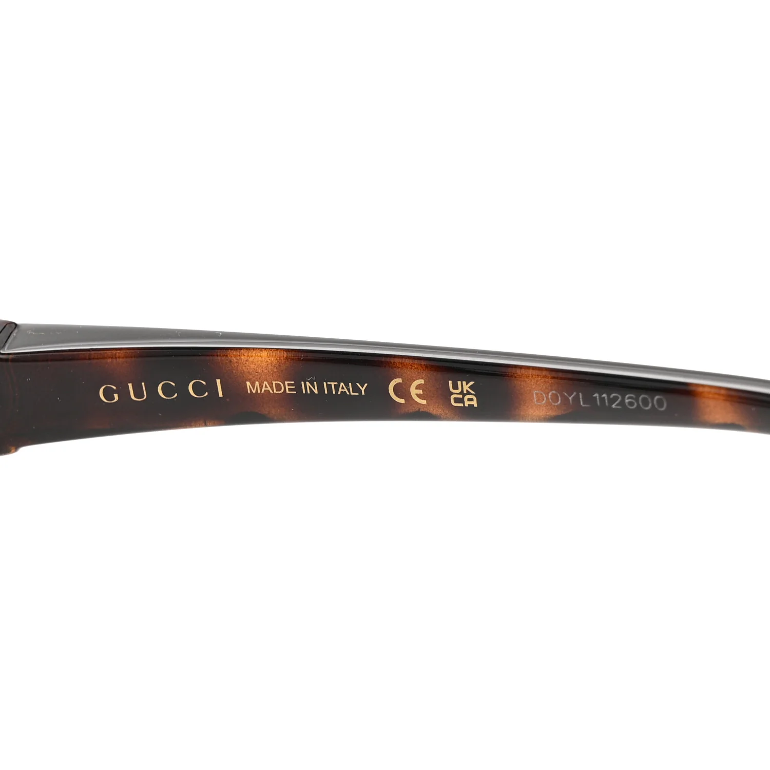 Acetate Square Frame Sunglasses GG0876S Tortoise - Image 5
