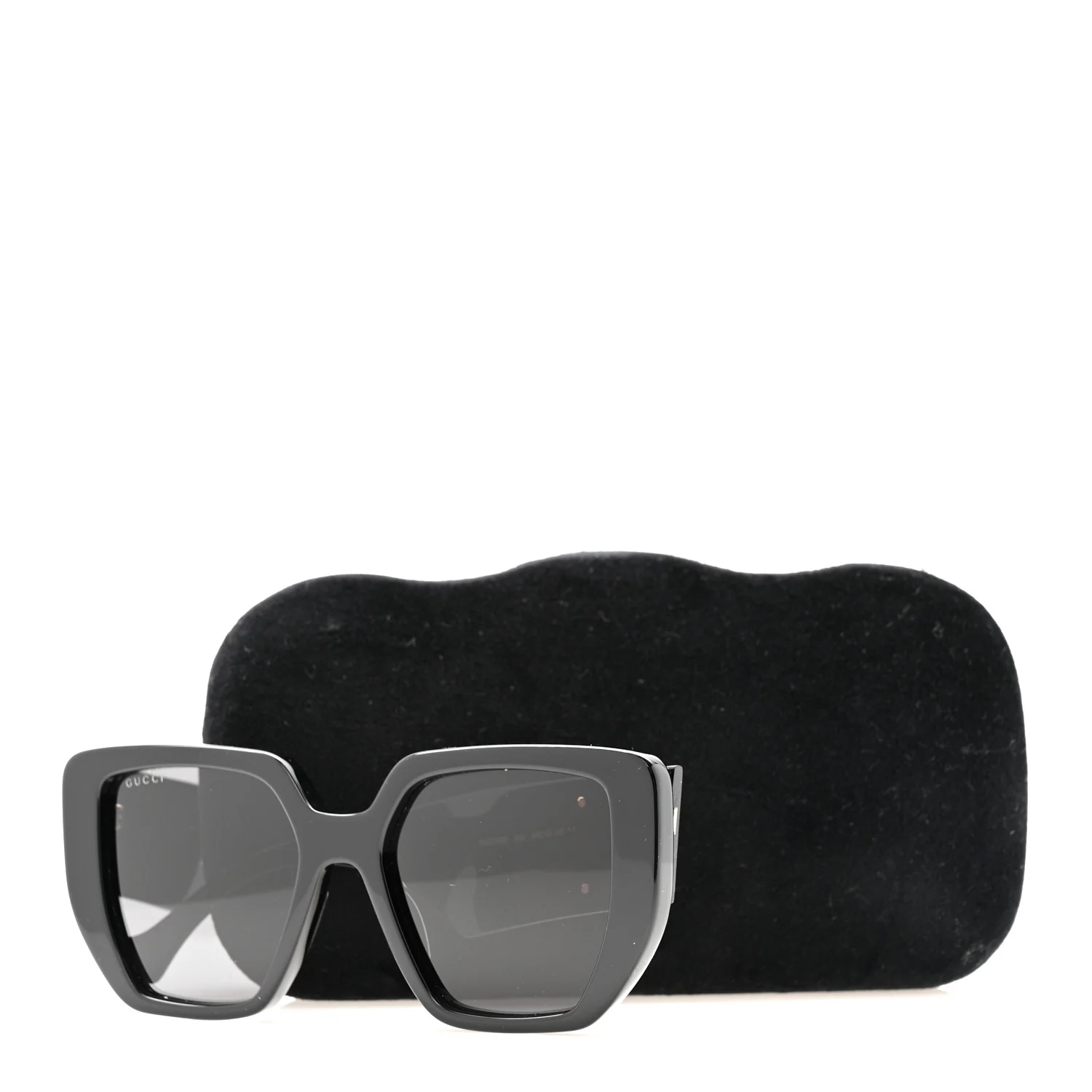 Acetate Square Frame Sunglasses GG0956S Black - Image 16