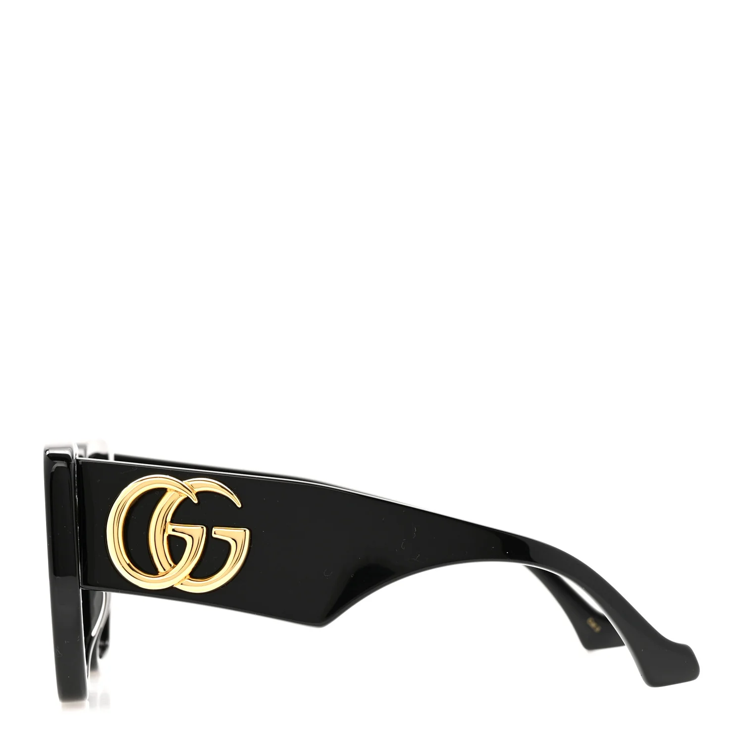 Acetate Square Frame Sunglasses GG0956S Black - Image 6