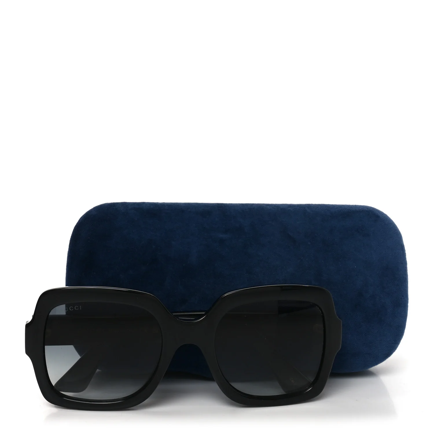 Acetate Square Frame Sunglasses GG1337S Black - Image 7