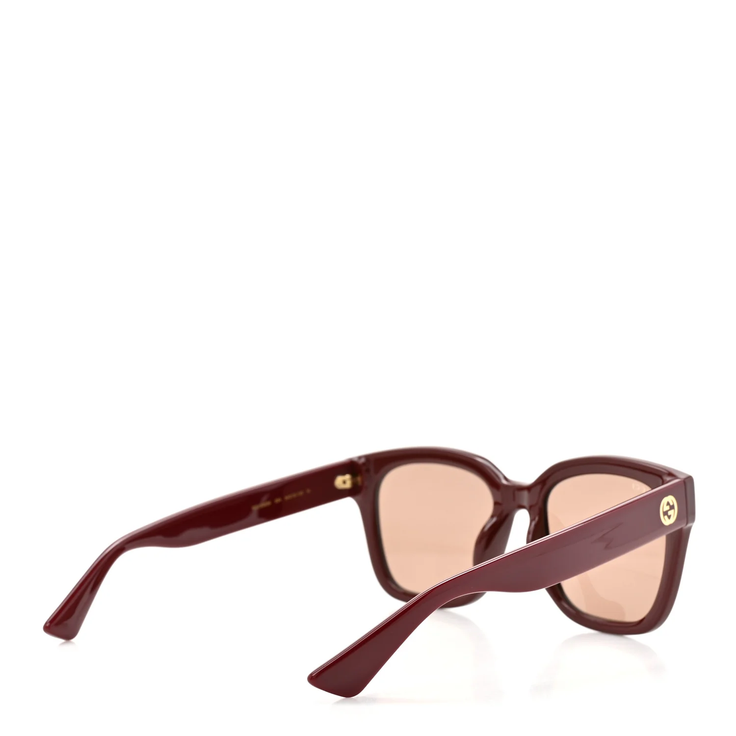 Acetate Square Frame Sunglasses GG1338SK Red - Image 4