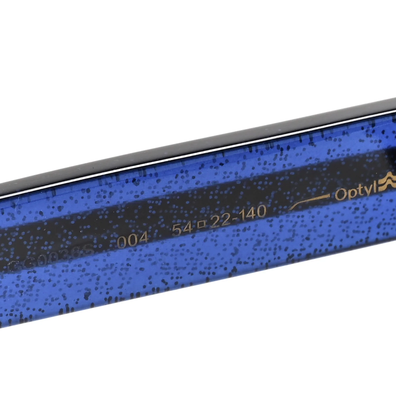 Acetate Square Frame Web Glitter Sunglasses GG0036S Brown Blue - Image 5