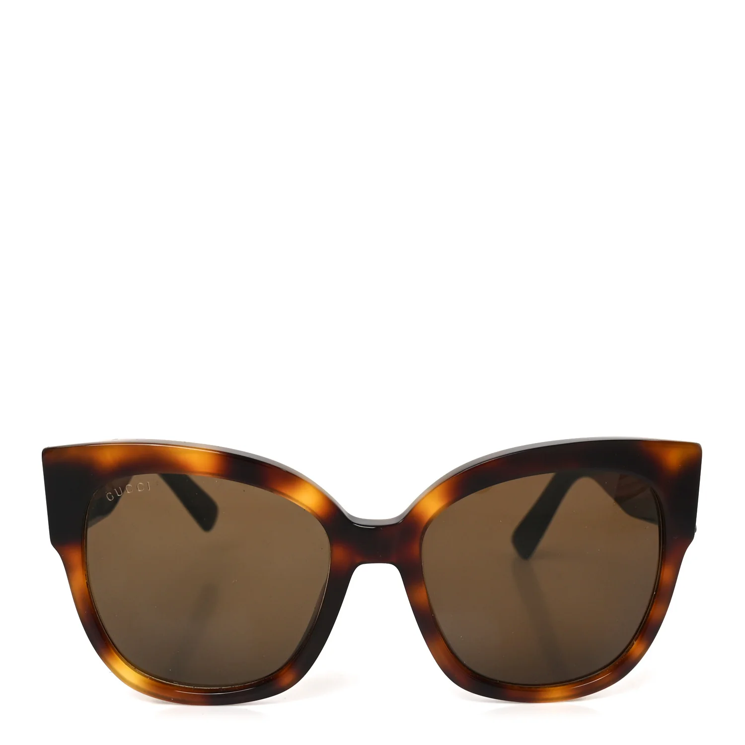 Acetate Square Frame Web Sunglasses GG0059S Tortoise - Image 2