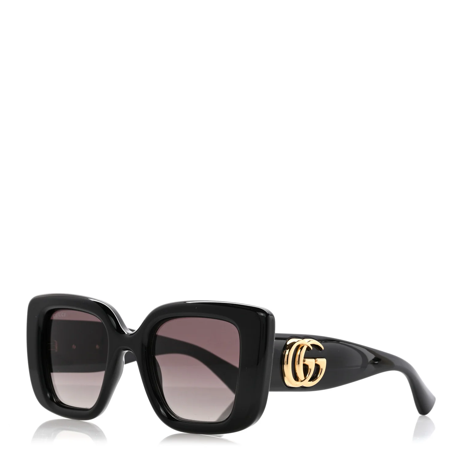 Acetate Square GG Marmont Logo Sunglasses GG1975S Black