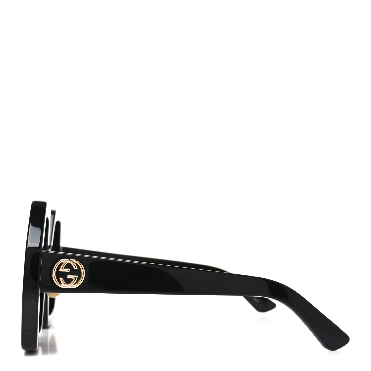 Acetate Square Sunglasses GG0772S Black - Image 3