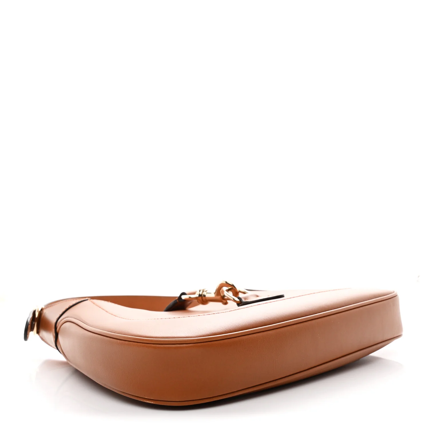 Ancora Calfskin Jackie Shoulder Bag Harness Brown - Image 4