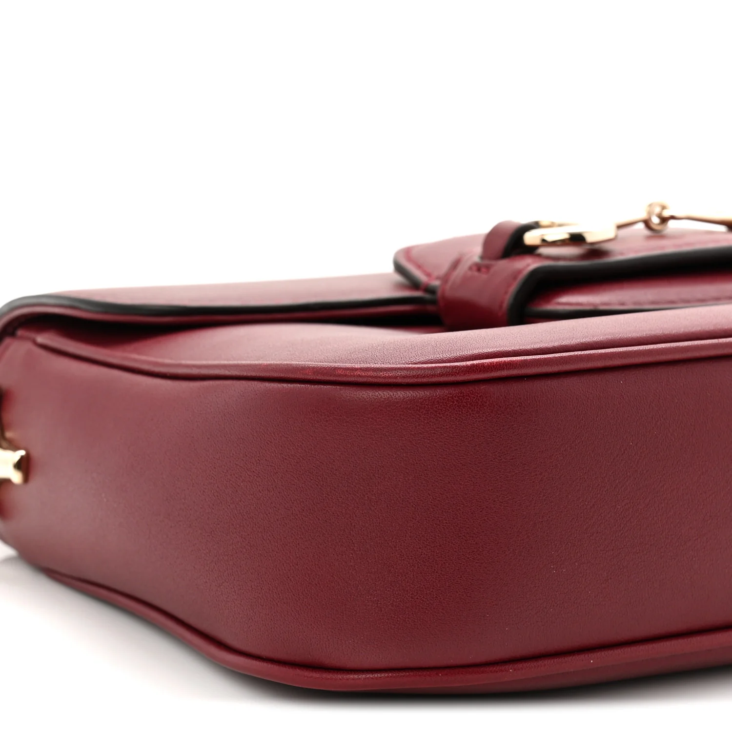 Arabella Calfskin Horsebit 1955 Shoulder Bag Rosso Ancora - Image 17
