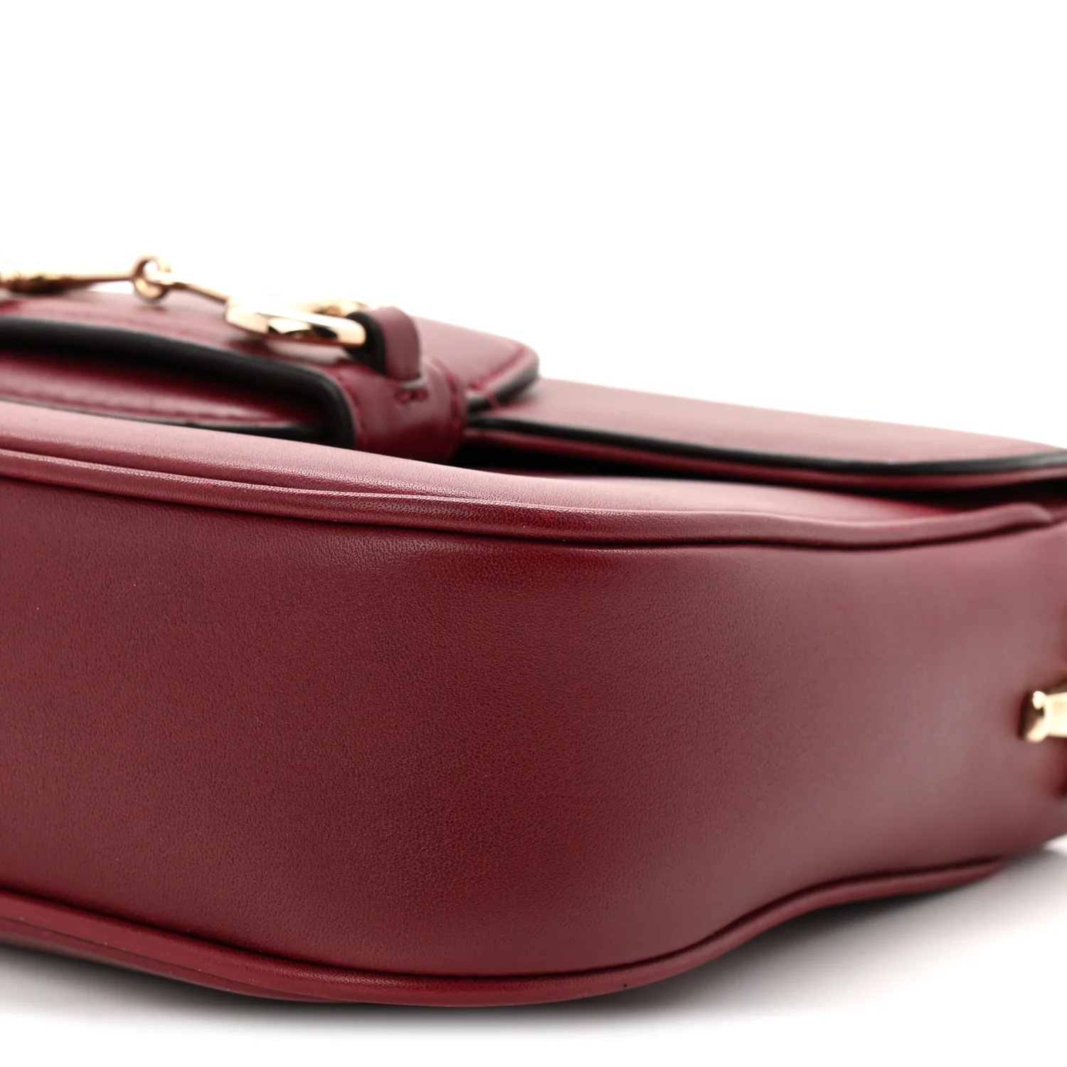 Arabella Calfskin Horsebit 1955 Shoulder Bag Rosso Ancora - Image 19
