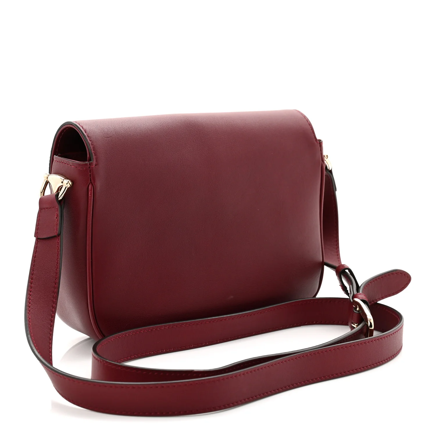 Arabella Calfskin Horsebit 1955 Shoulder Bag Rosso Ancora - Image 5