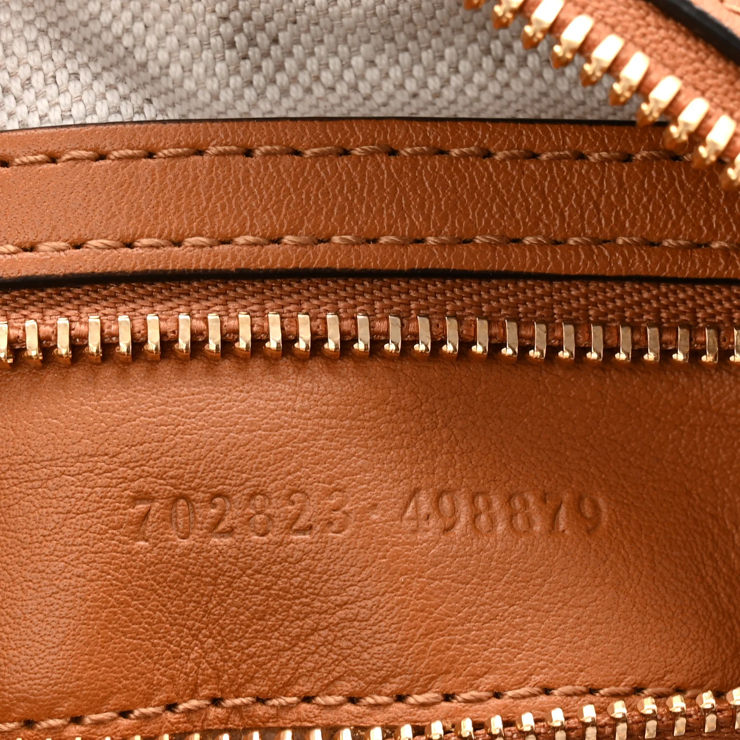 Aria Calfskin Web Large Attache Shoulder Bag Dark Orange - Image 7