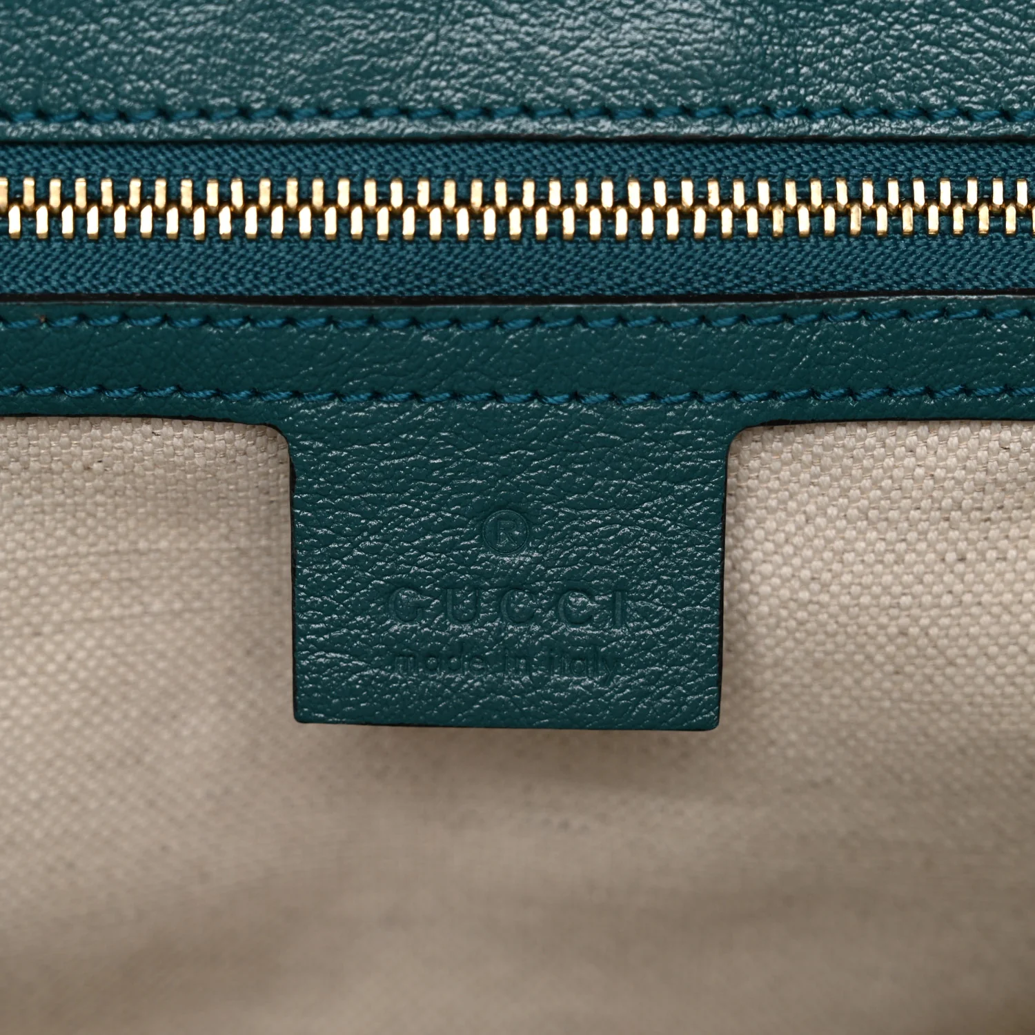 Azalea Calfskin Enamel Matelasse Diagonal Small Torchon GG Marmont Shoulder Bag Imperial Blue Pavone - Image 6