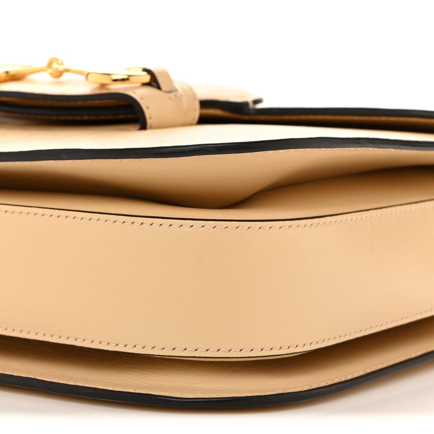 Azalea Calfskin Horsebit 1955 Shoulder Bag Bubble Tea - Image 10
