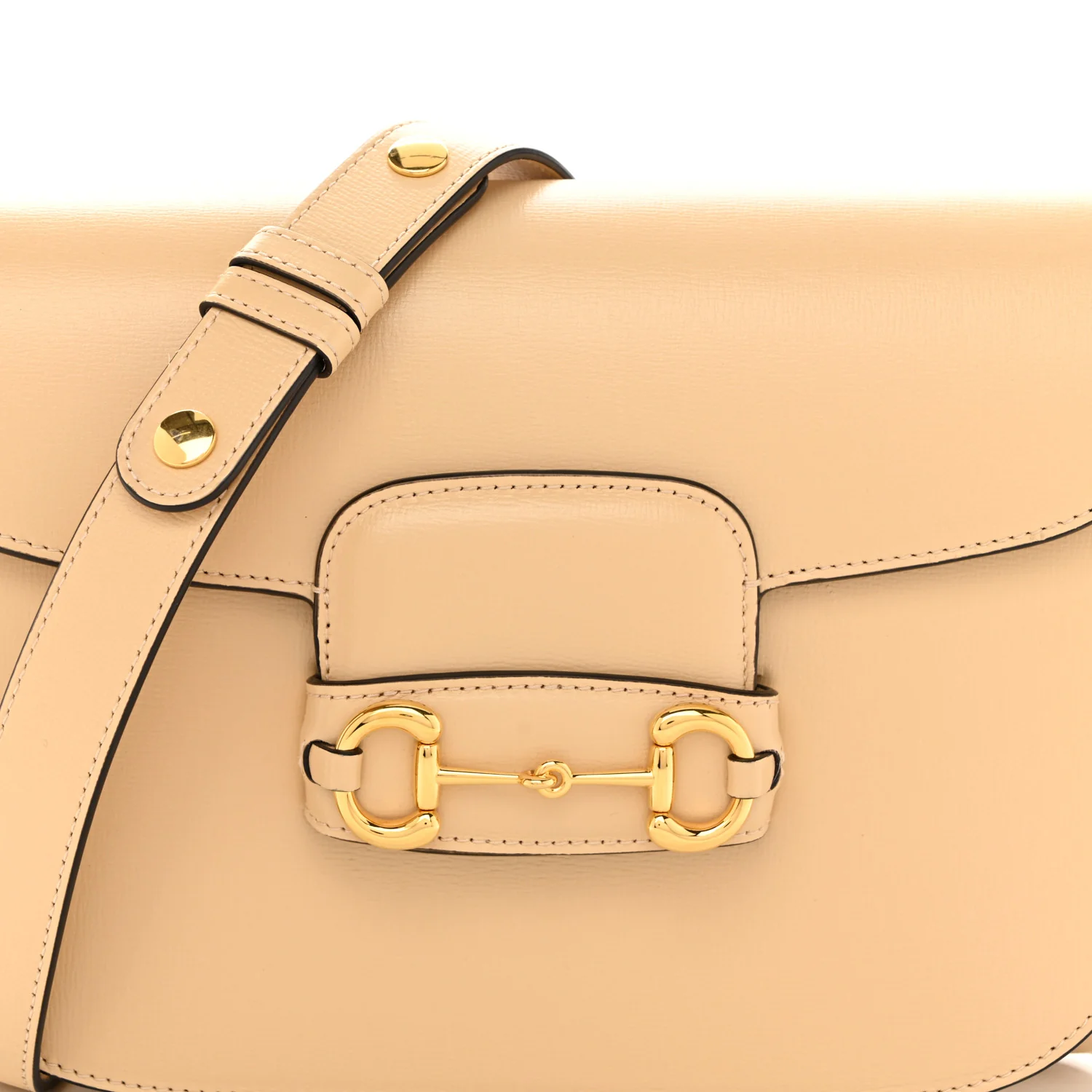 Azalea Calfskin Horsebit 1955 Shoulder Bag Bubble Tea - Image 8
