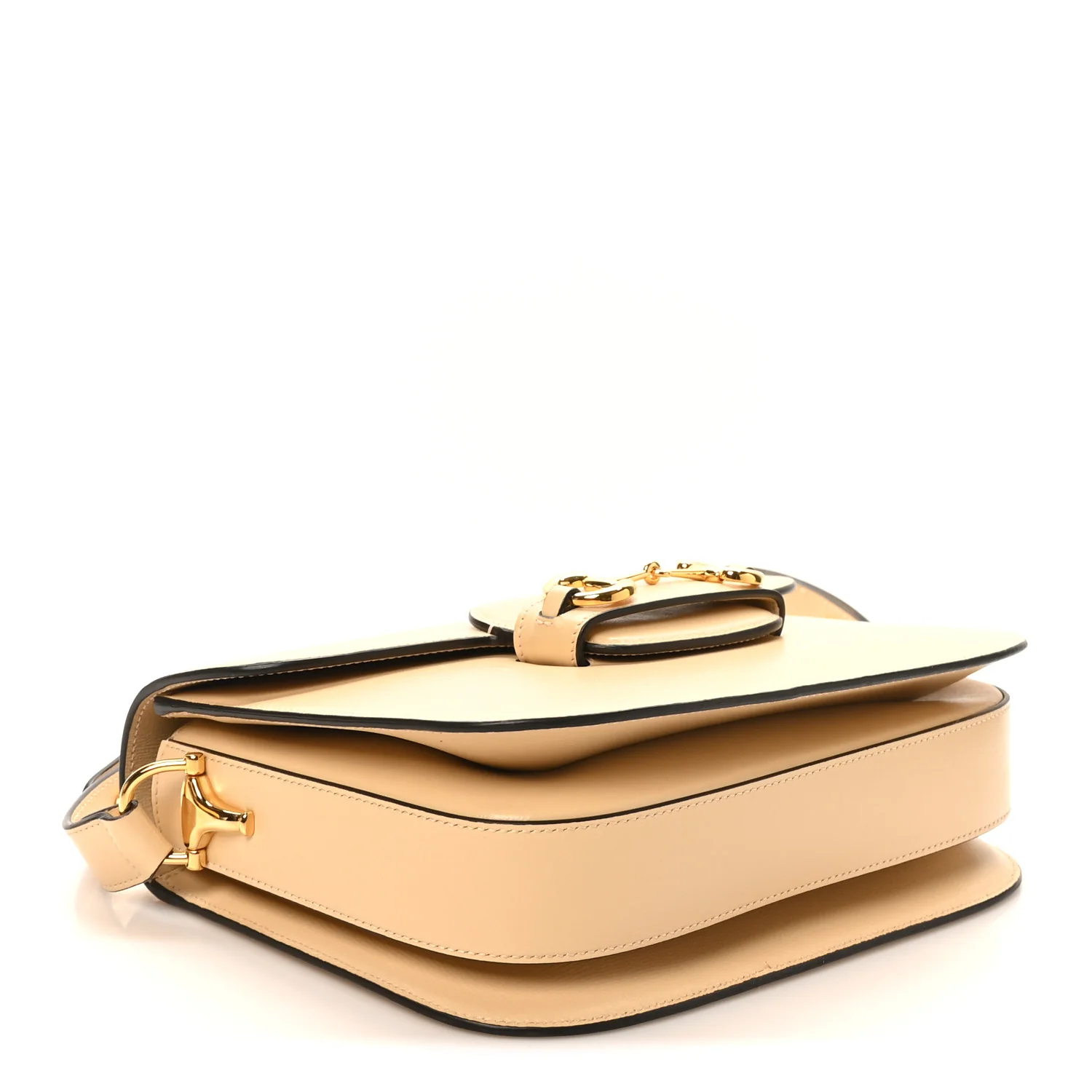 Azalea Calfskin Horsebit 1955 Shoulder Bag Bubble Tea - Image 4