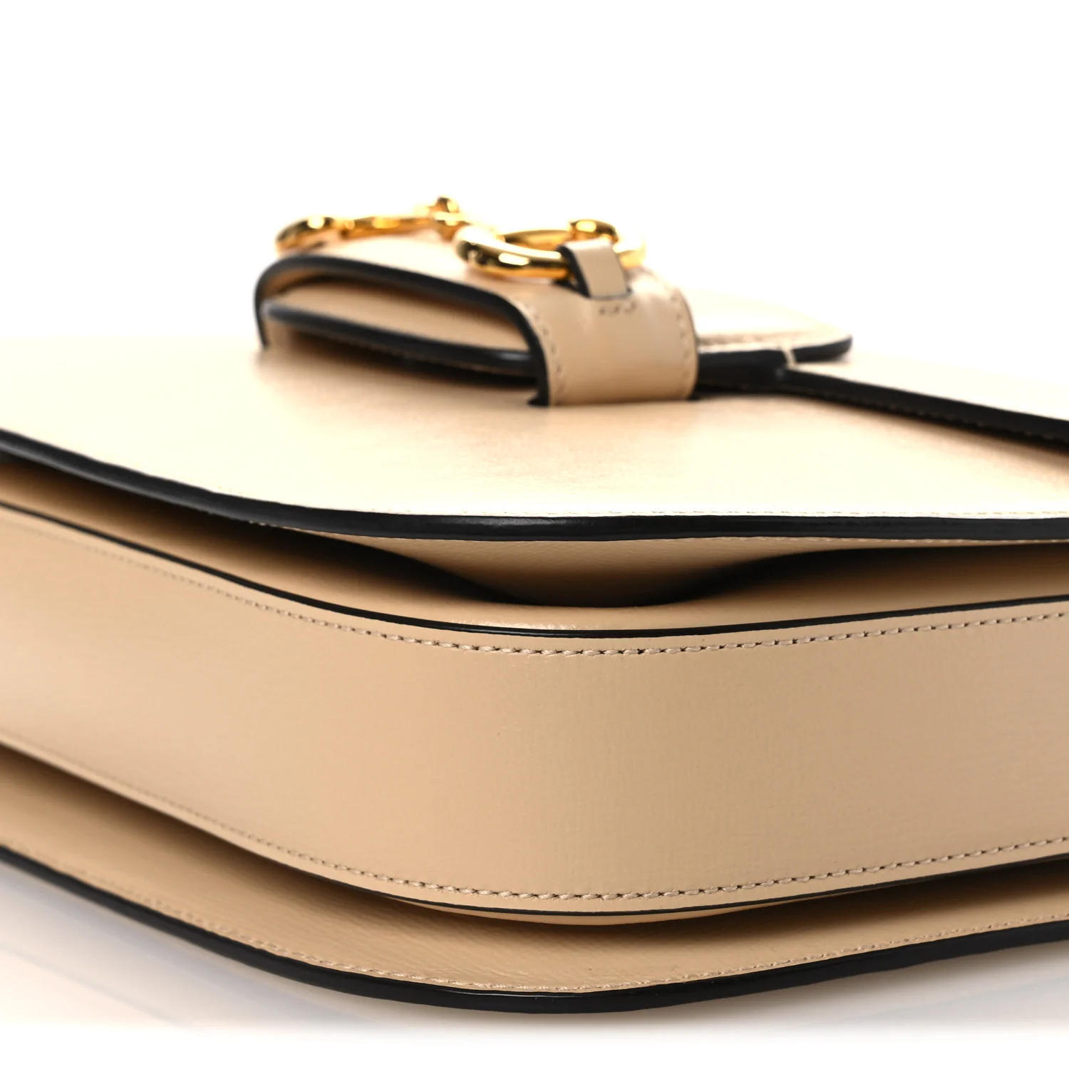 Azalea Calfskin Horsebit 1955 Shoulder Bag Bubble Tea - Image 10