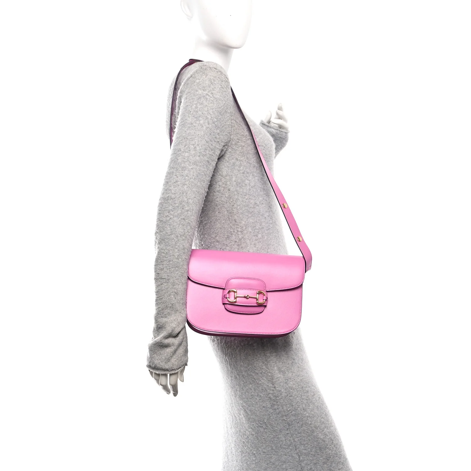 Azalea Calfskin Horsebit 1955 Shoulder Bag Libre Pink - Image 2