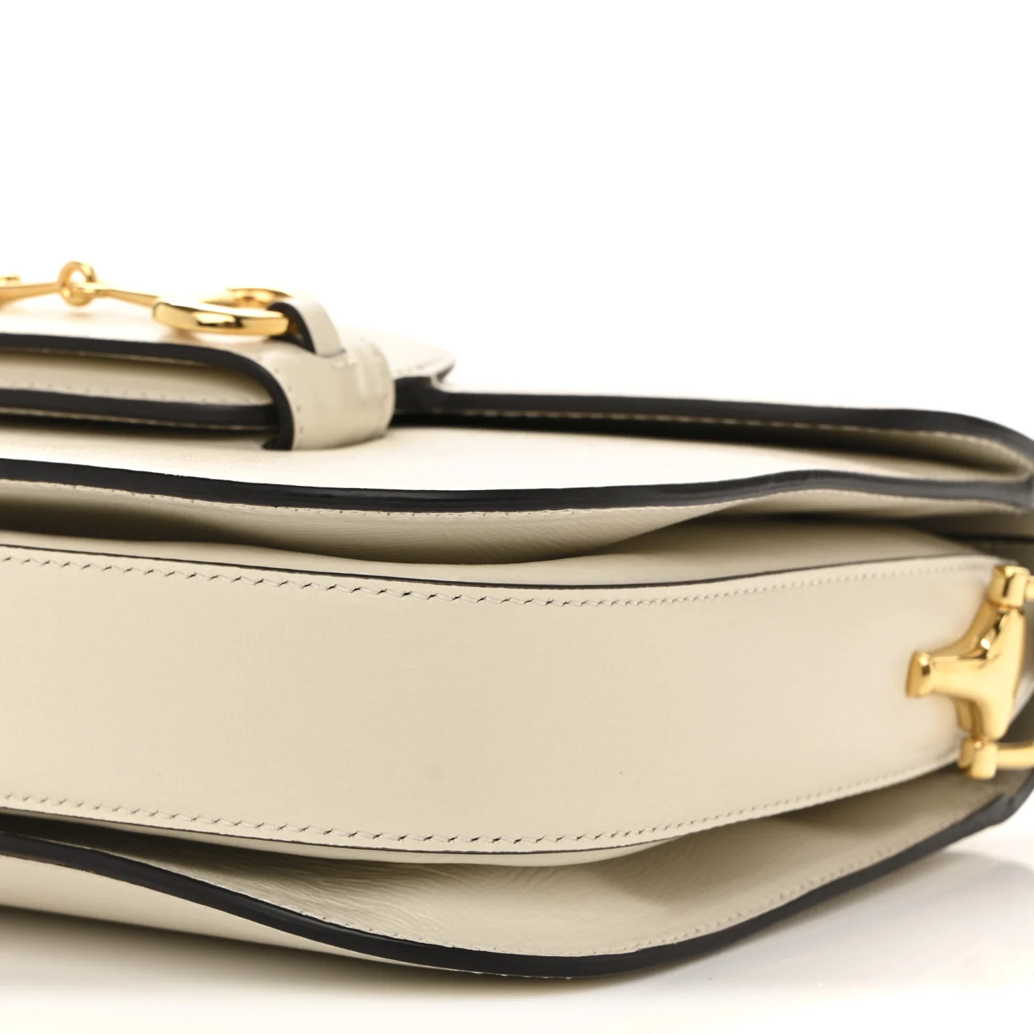 Azalea Calfskin Horsebit 1955 Shoulder Bag Mystic White - Image 10