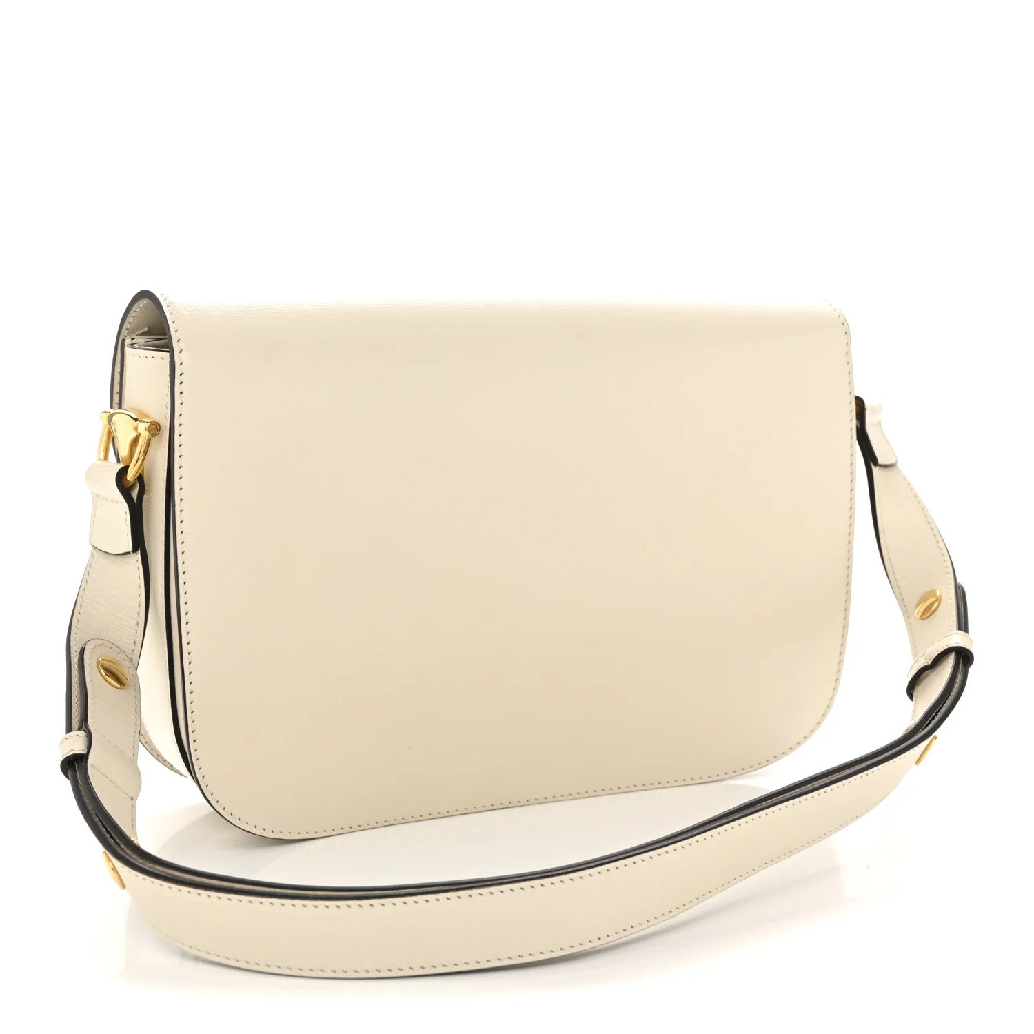 Azalea Calfskin Horsebit 1955 Shoulder Bag Mystic White - Image 3