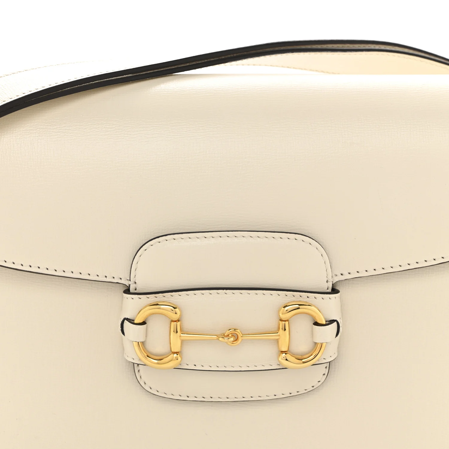 Azalea Calfskin Horsebit 1955 Shoulder Bag Mystic White - Image 8
