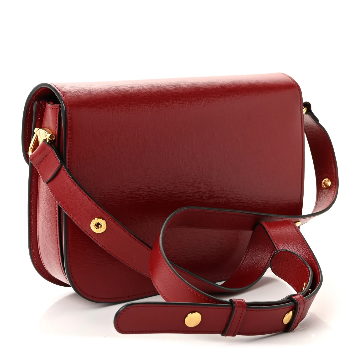 Azalea Calfskin Horsebit 1955 Shoulder Bag New Cherry Red - Image 3