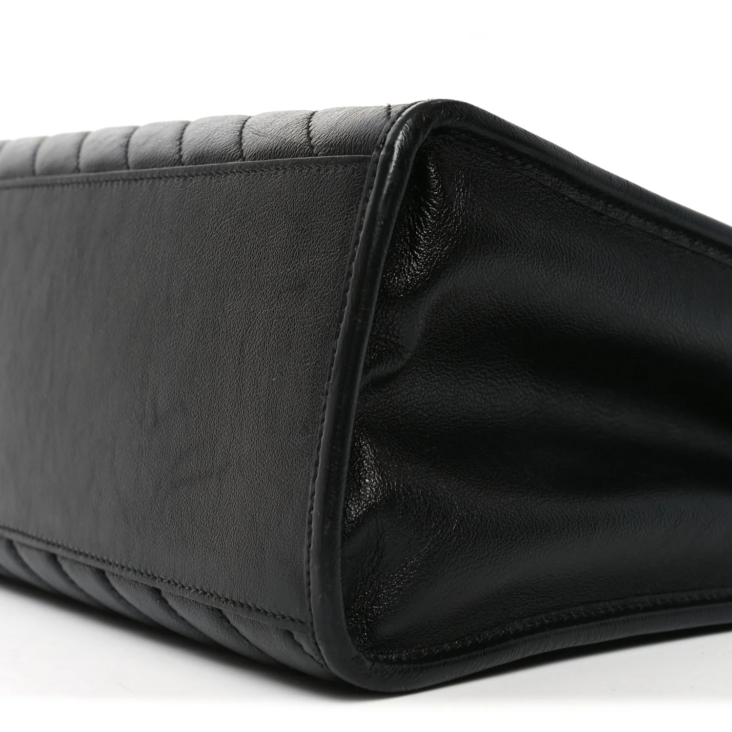 Azalea Calfskin Matelasse Diagonal GG Marmont Tote Bag Black - Image 10