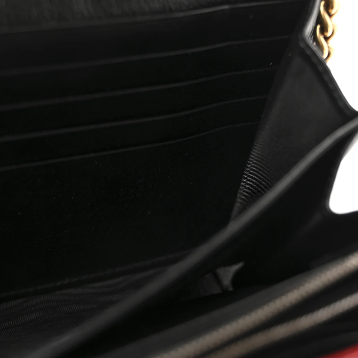 Azalea Calfskin Matelasse Diagonal Patchwork Torchon GG Marmont Chain Wallet Black Beige Romantic Cerise - Image 6