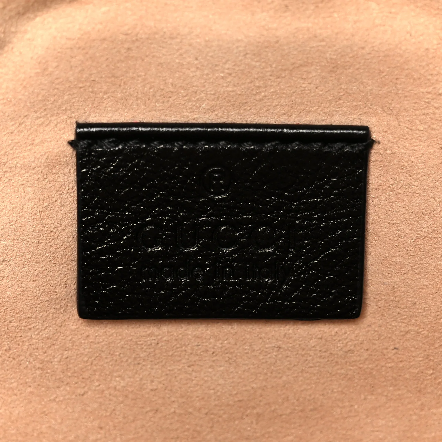 Azalea Calfskin Matelasse Heart GG Marmont Zip Pouch Black - Image 6