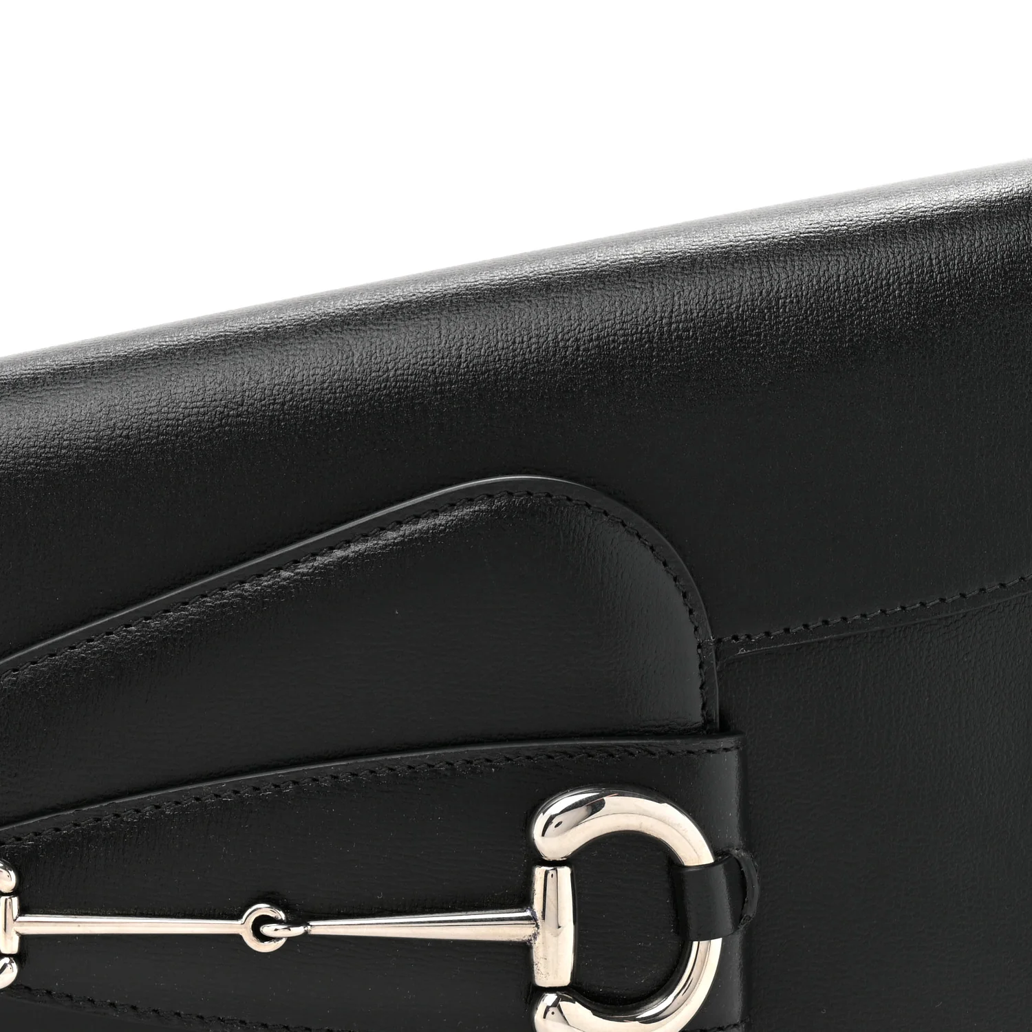 Azalea Calfskin Small Horsebit 1955 Asymmetric Shoulder Bag Black - Image 8