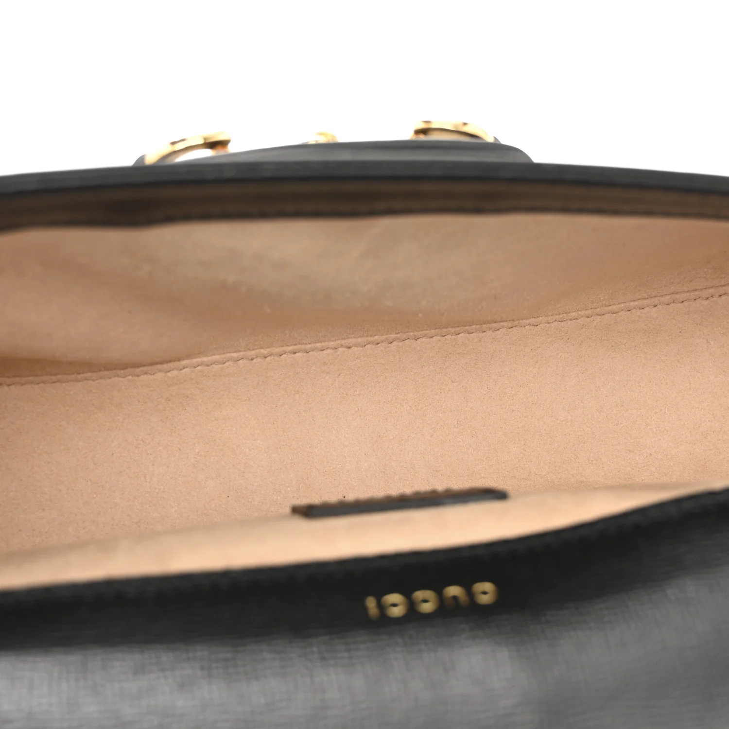 Azalea Calfskin Small Horsebit 1955 Chain Shoulder Bag Black - Image 5