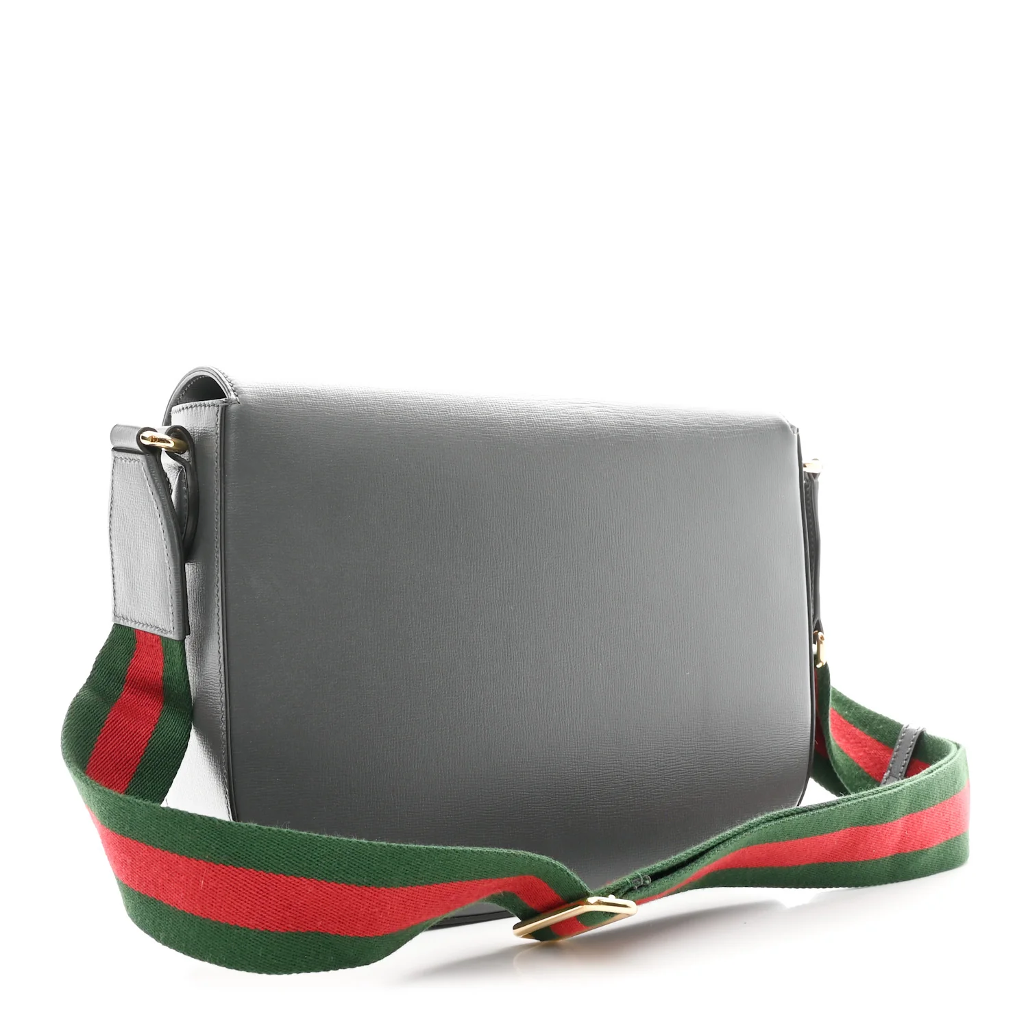Azalea Calfskin Web Horsebit 1955 Shoulder Bag Graphite Grey - Image 2