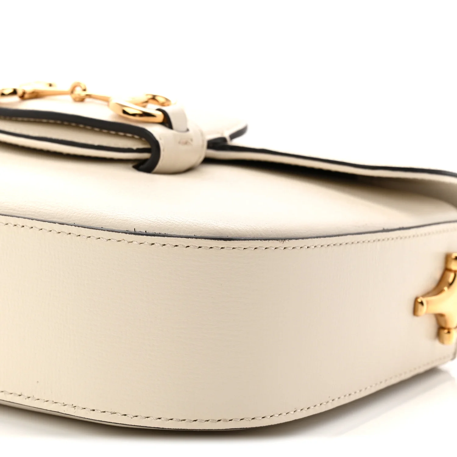 Azalea Calfskin Web Mini Horsebit 1955 Shoulder Bag Mystic White - Image 19