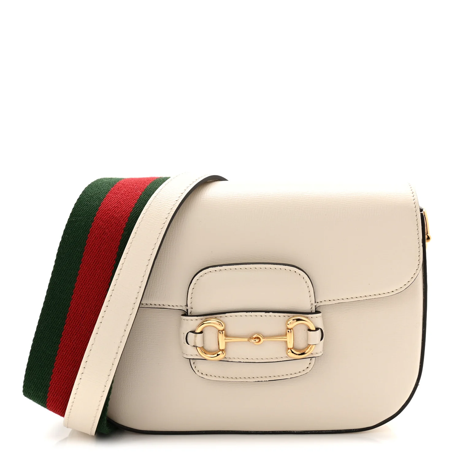 Azalea Calfskin Web Mini Horsebit 1955 Shoulder Bag Mystic White - Image 2