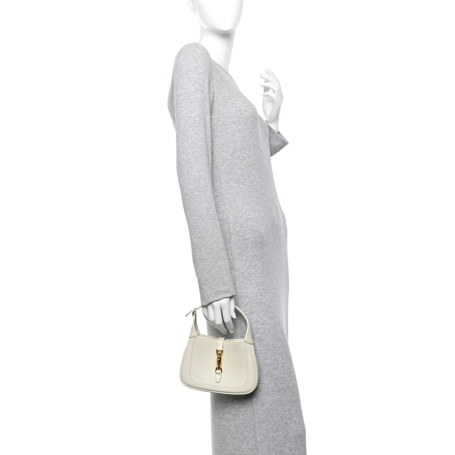 Boarded Dyana Lux Calfskin Mini Jackie 1961 Hobo Mystic White - Image 2