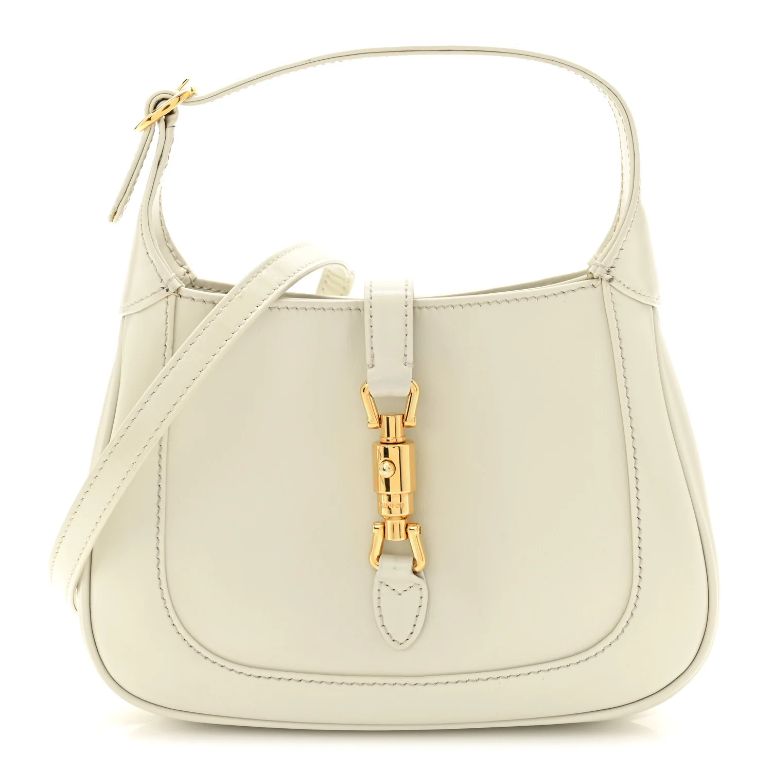 Boarded Dyana Lux Calfskin Mini Jackie 1961 Hobo Mystic White
