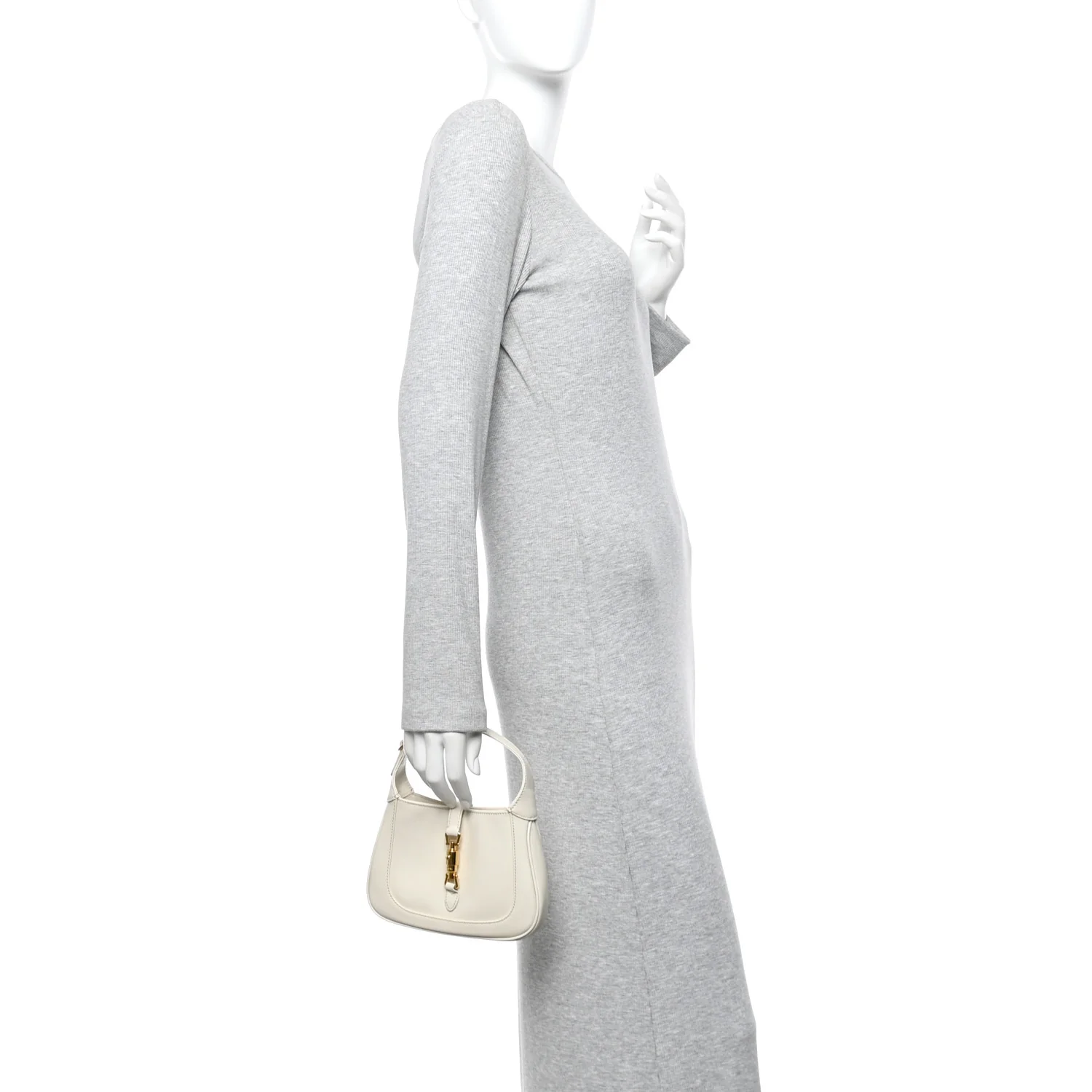 Boarded Dyana Lux Calfskin Mini Jackie 1961 Hobo Mystic White - Image 2