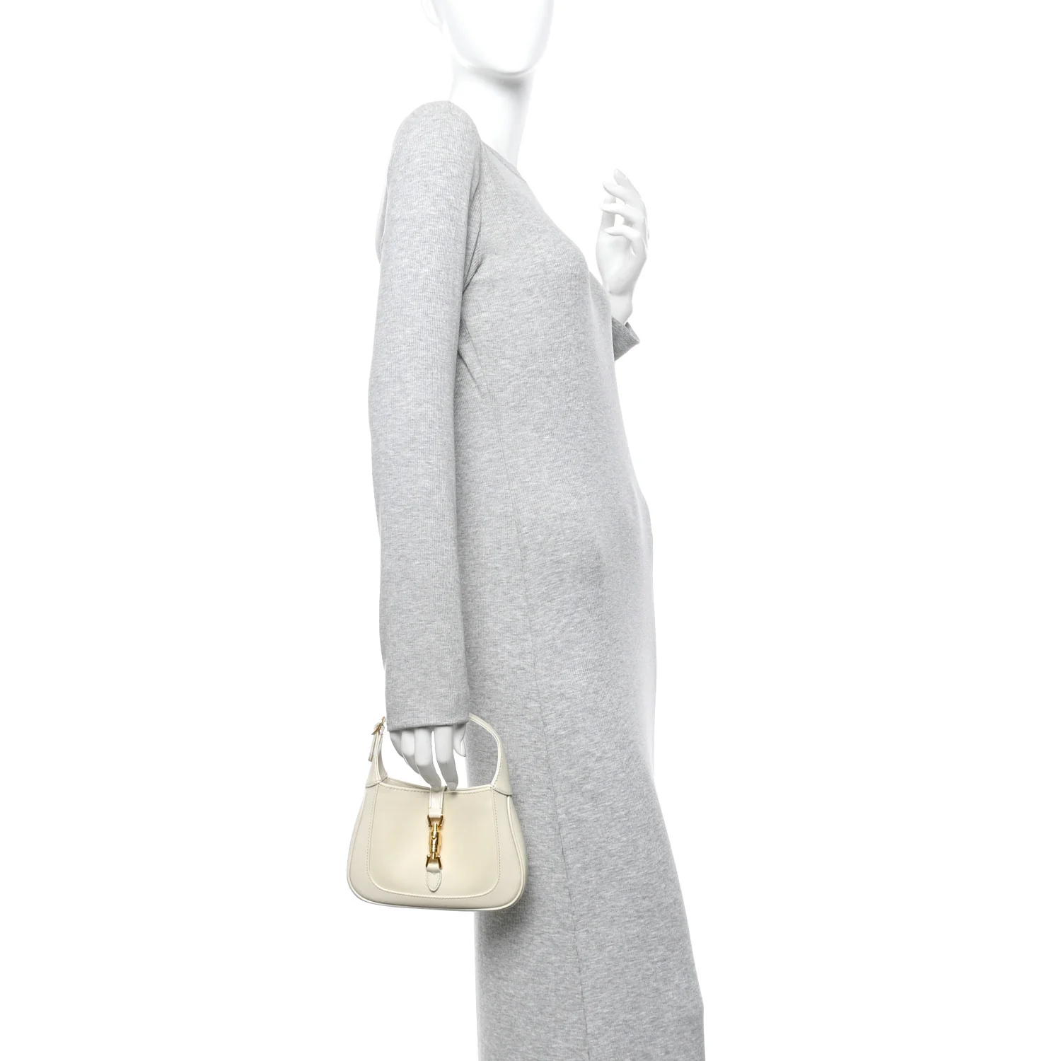 Boarded Dyana Lux Calfskin Mini Jackie 1961 Hobo Mystic White - Image 2