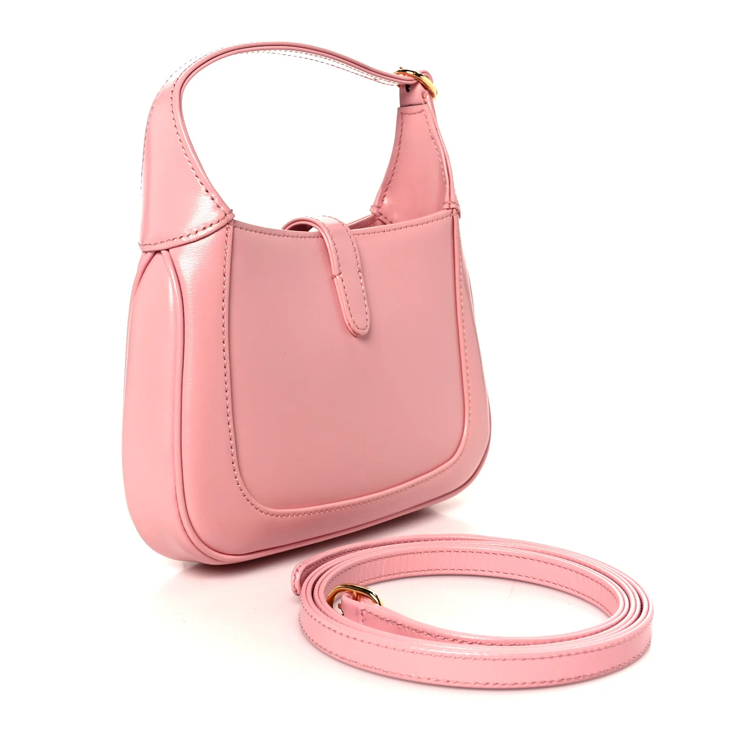 Boarded Dyana Lux Calfskin Mini Jackie 1961 Hobo Wild Rose - Image 3