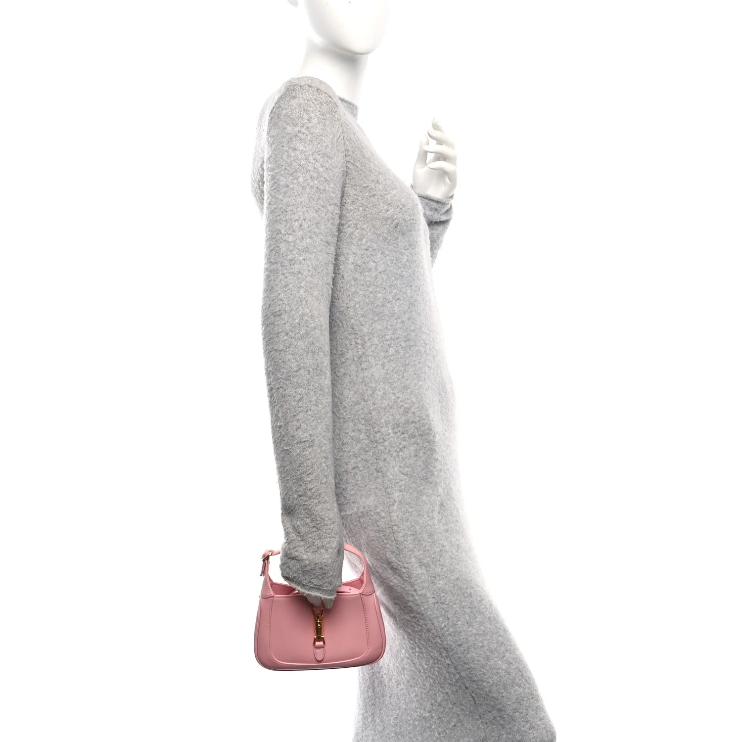 Boarded Dyana Lux Calfskin Mini Jackie 1961 Hobo Wild Rose - Image 2