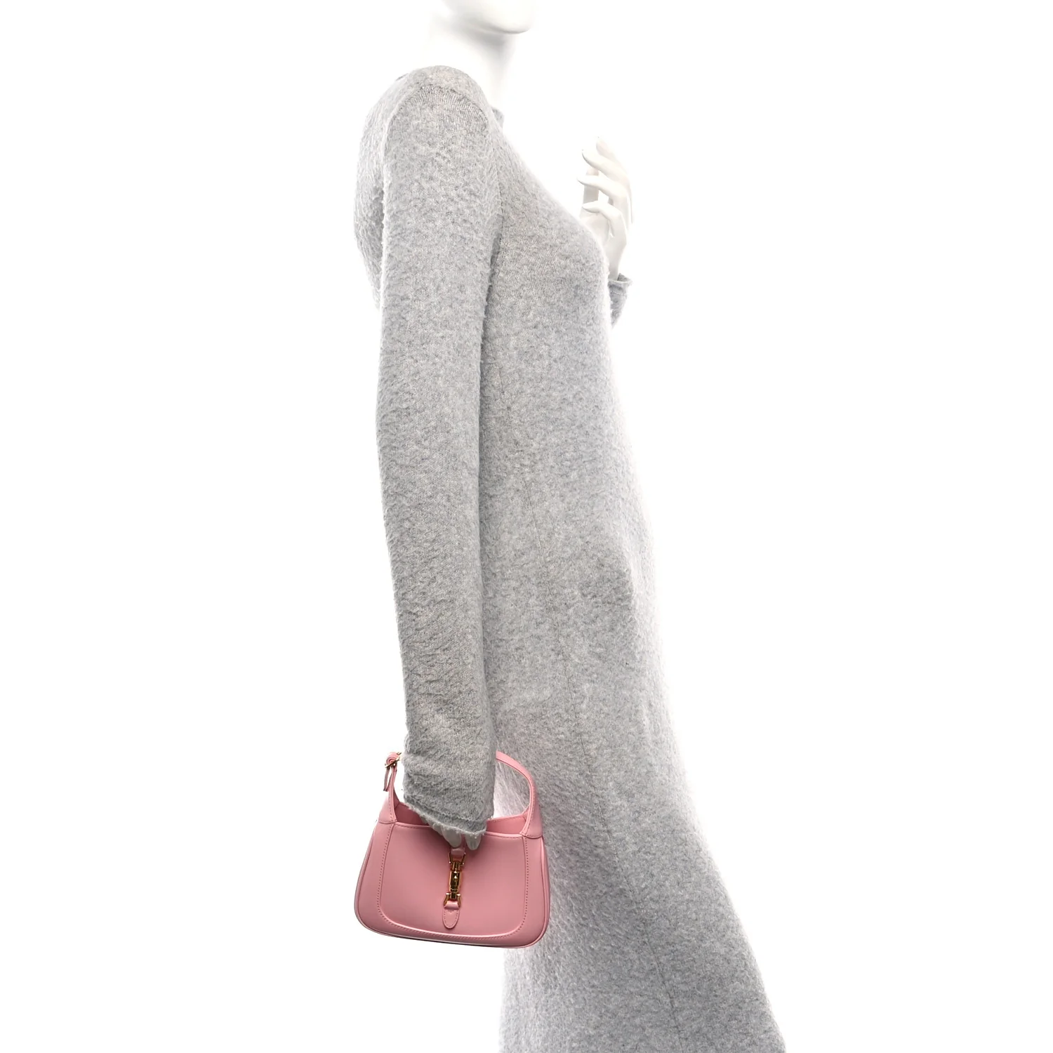Boarded Dyana Lux Calfskin Mini Jackie 1961 Hobo Wild Rose - Image 2