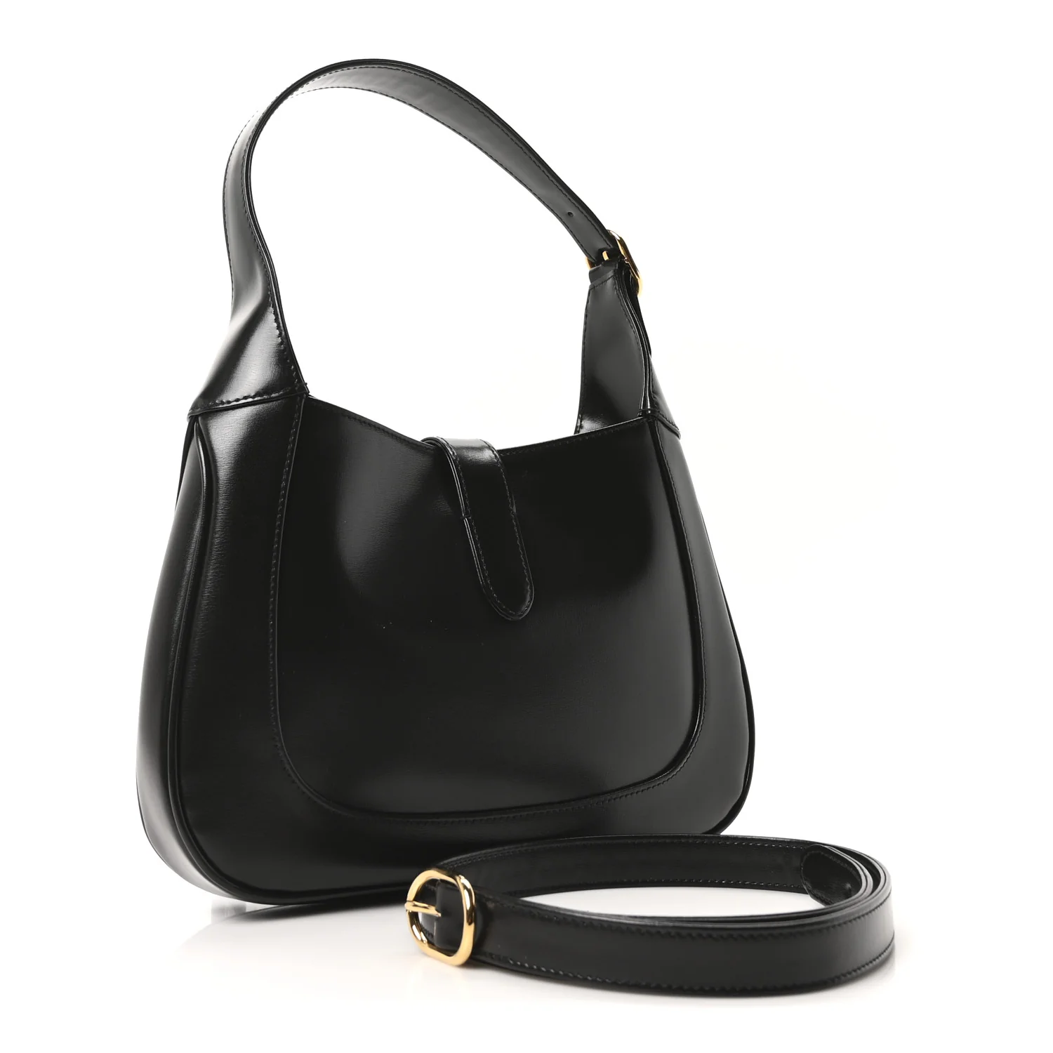 Boarded Dyana Lux Calfskin Small Jackie 1961 Hobo Black - Image 3