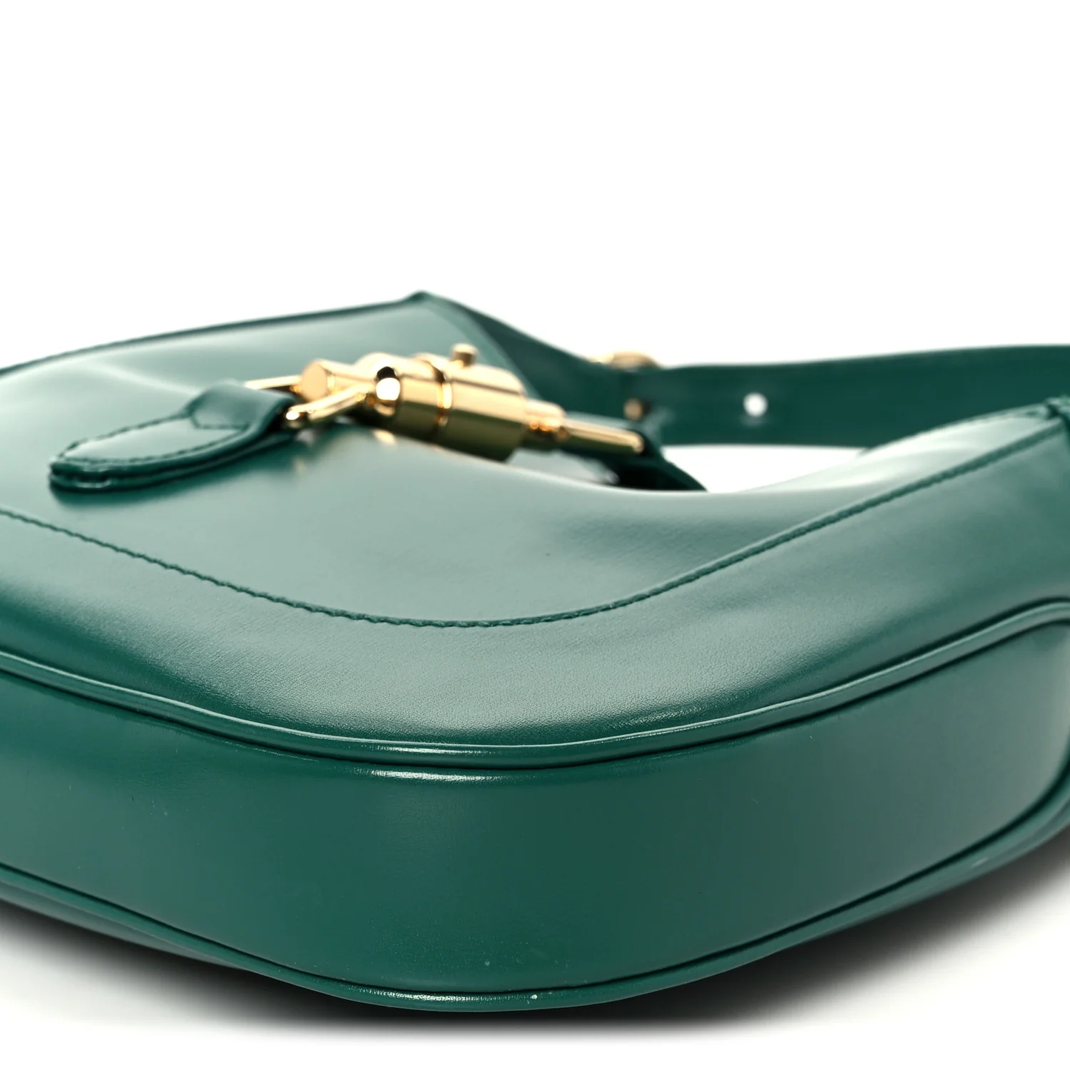 Boarded Dyana Lux Calfskin Small Jackie 1961 Hobo Emerald - Image 11