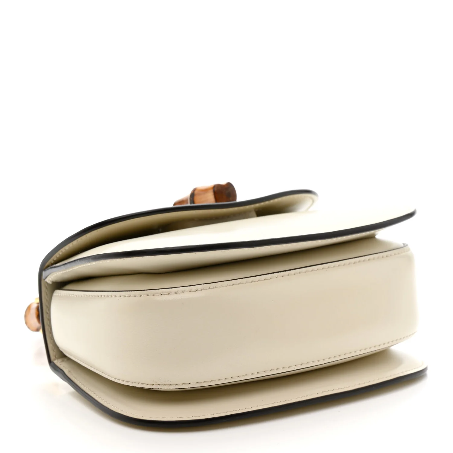 Boarded Dyana Lux Calfskin Web Mini Bamboo 1947 Top Handle Bag  Mystic White - Image 4