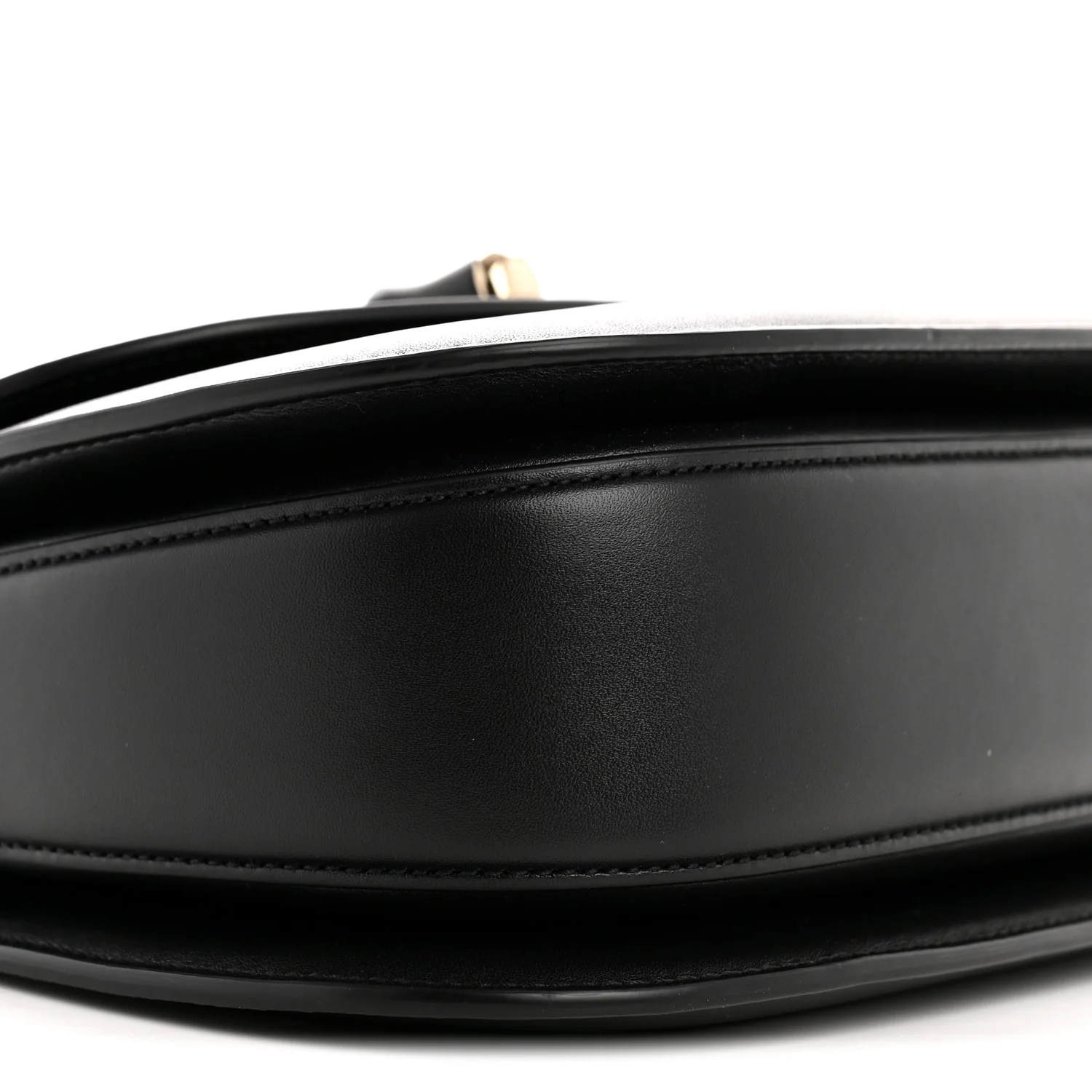 Boarded Dyana Lux Calfskin Web Monochrome Small Bamboo 1947 Top Handle Bag Black - Image 10