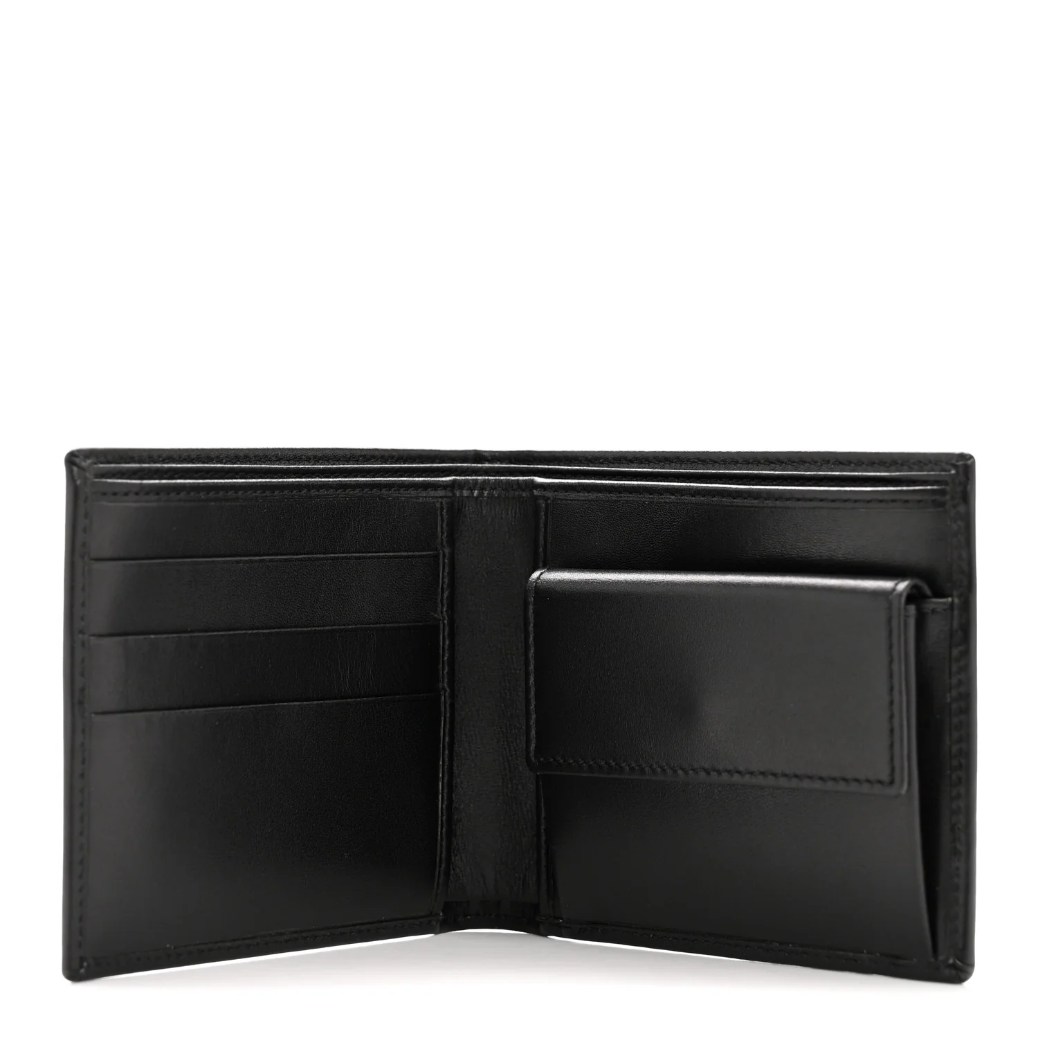 Calfskin Abbey Men's Wallet Black - Image 5